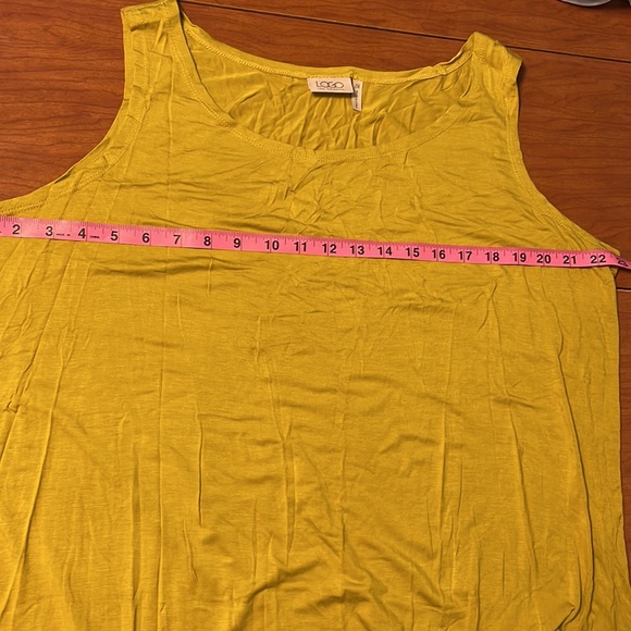 LOGO by Lori Goldstein chartreuse tunic size 2X - Picture 6 of 9